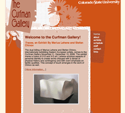 Curfman Gallery website
